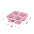 thumbnail image 3 of LHNFT 1 Pack Snack Container with 4 Compartments, Reusable Meal Prep Lunch Containers, Bento Box for Work, Travel, Divided Lunch Snack Box, 3 of 8