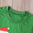 thumbnail image 3 of Conjunto de 2 piezas de camiseta y pantalones de manga larga para bebés y niñas de Navidad, ropa para niños y bebés, traje de Papá Noel, 3 of 5