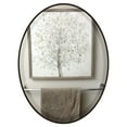 thumbnail image 1 of OVALCREST - Singapore Framed Floating Oval Mirror - Rubbed Black - 12 5/8" x 16 5/8", 1 of 8