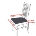 thumbnail image 2 of Fundas para asientos de sillas de comedor, funda de cojín tapizada para asiento de silla de comedor, elástica, 2 of 5