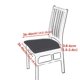 thumbnail image 2 of Fundas para asientos de sillas de comedor, funda de cojín tapizada para asiento de silla de comedor, elástica, 2 of 5