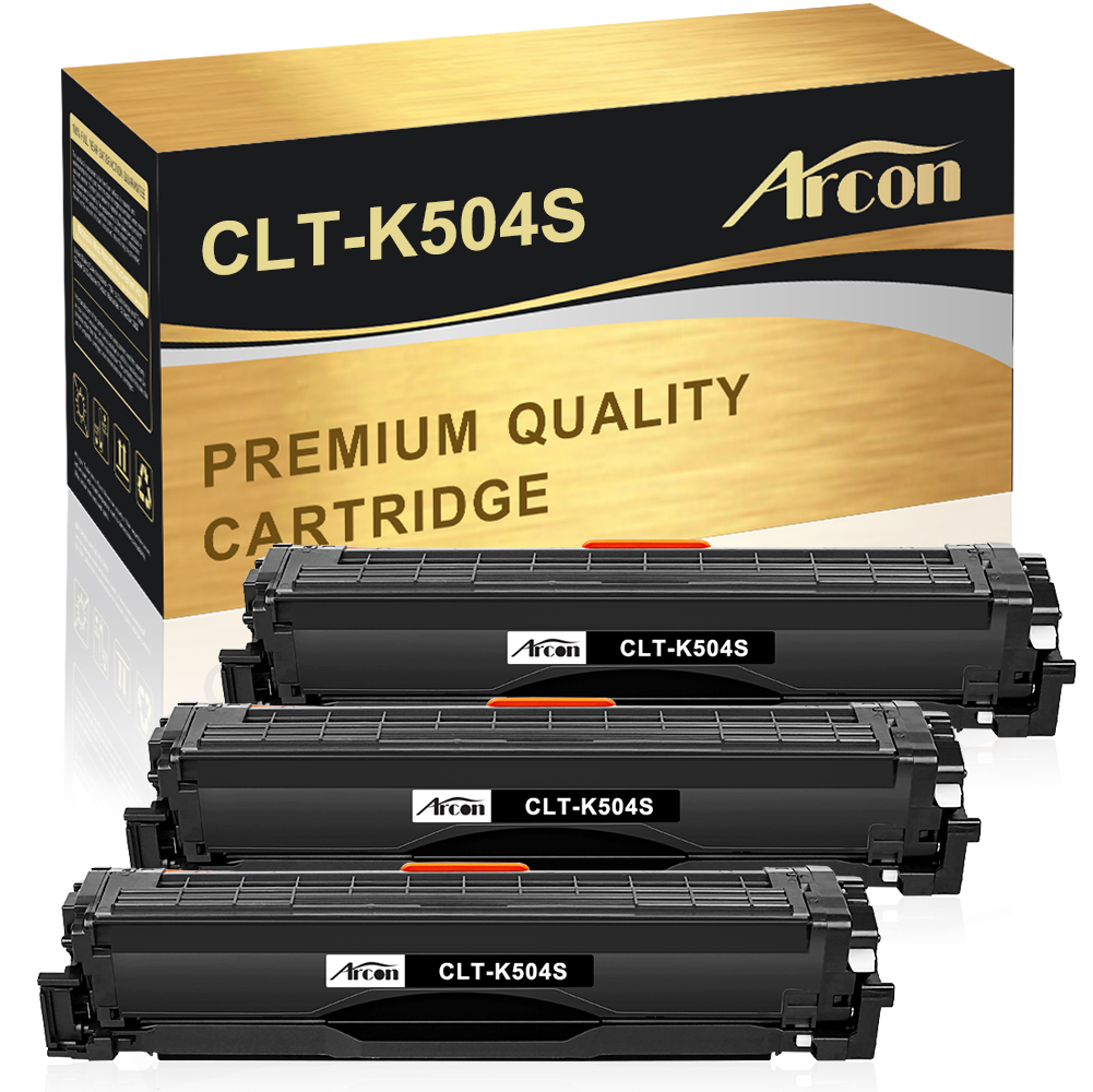 Acron 3-Pack Compatible Toner Replacement for Samsung CLT-K504S CLP-415N  415NW (Black)