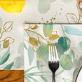 thumbnail image 2 of Smile Eucalyptus Leaves Spring Summer Table Runner and Placemats 13x72inch, 12x18inch, 2 of 15