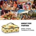 thumbnail image 7 of Iauyy Casserole Carrier for Hot Food Insulated Casserole Travel Carry Bag with Lid Food Warmer Bag for Party/Picnic,Sunflowers and Bumblebees, 7 of 7