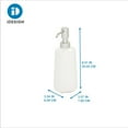 thumbnail image 3 of iDesign Eco Vanity Ceramic Refillable Tall Soap Dispenser, Coconut White, 3 of 7