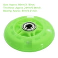 thumbnail image 3 of Roue de Trottinette en Métal pour Enfants Portable 80mm Remplacement Réparation Patin à Roulettes en Ligne Roues Colorées Pièce Composant Vert, 3 of 9