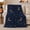 Crescent Planets, variant on Crescent Moons and Tiny Stars on Deep Navy Sky, Minimal Celestial Night Pattern for Stargazers, Birthday Gift, Soft Flannel Blanket for Bedroom and Lounge, Starry Home Decor
