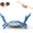 Blue, variant on Desk Crab Pen Holder, Cute Crab-Shaped Pen Holder, Mini Funny Weightlifting Crabs Pencil Rest, Realistic Creative Penholders, For Storage Office Desk Display Decorations (Red)