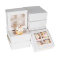 thumbnail image 4 of GRETEL BAKING Cajas de golosinas con ventana y divisores | 4 compartimentos medianos | 15.24 x 15.24 x 6.1 cm | Cajas de regalo de San Valent&iacute;n, embalaje de productos horneados, caja para g, 4 of 8