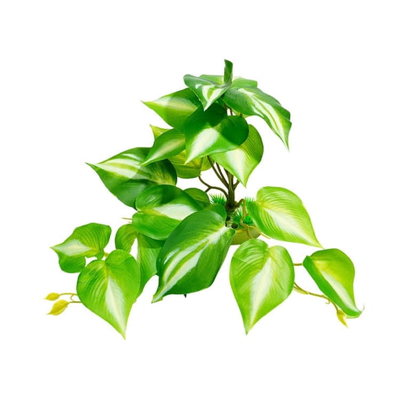 Ruanlalo Reptile Tank Artificial Plants Decoration Chameleon Lizard Tree Frog Turtle Terrarium Accessory Animal Basking Platform with Suction Cup