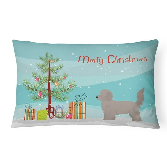 Doxiepoo Christmas Tree Canvas Fabric Decorative Pillow