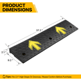 thumbnail image 2 of Magshion 2 Pieces Rubber Curb,2" Rise 39" Length Heavy Duty Loading Driveway Ramp for Cars, Wheelchair, 2 of 8
