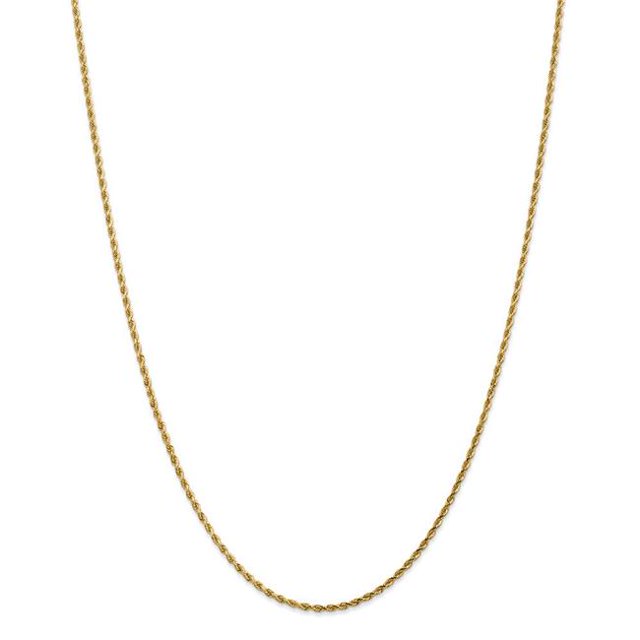 1.75 mm x 20 in. 14K Yellow Gold Diamond-Cut Rope with Lobster Clasp Chain