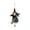 01-GreenA, variant on Sahpxhe Witch Decor Halloween Decorations Outdoor, Witch Ornament with Bells Hanging Doll Pendant for Tree Yard Home Party Decor Purple