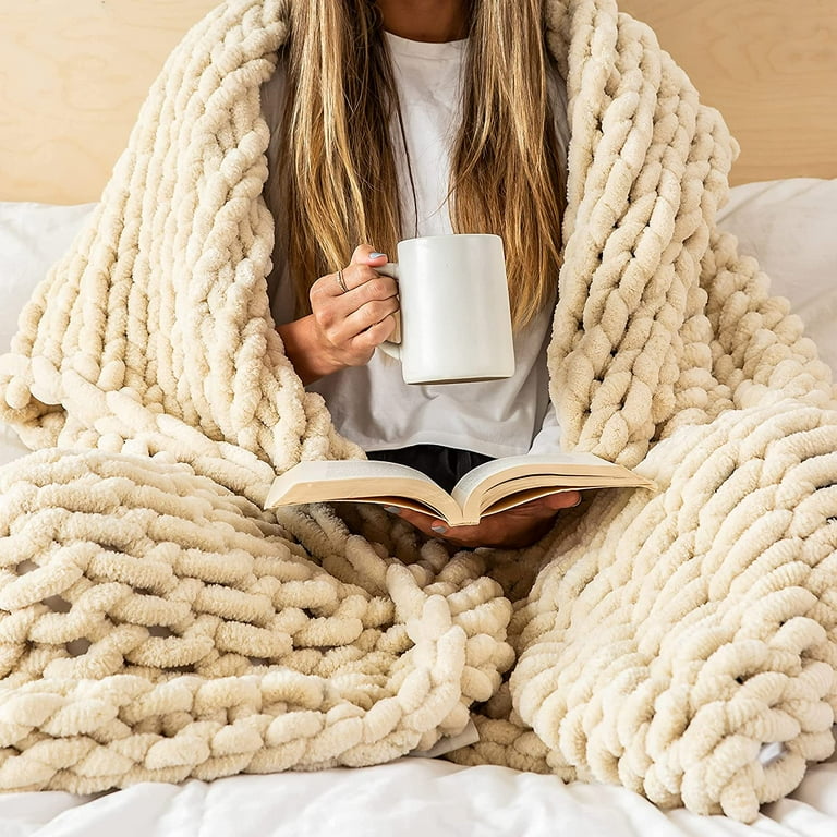 Braided online knit blanket
