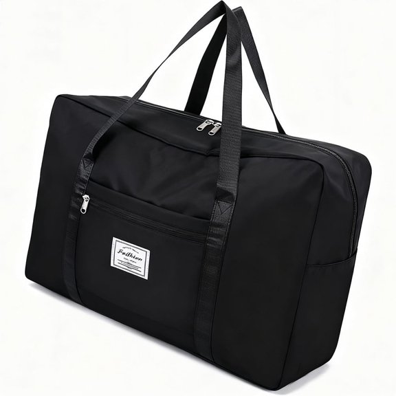 Bopika Weekend Travel Duffel Bag, Carry-on Luggage for Women and Men, Black