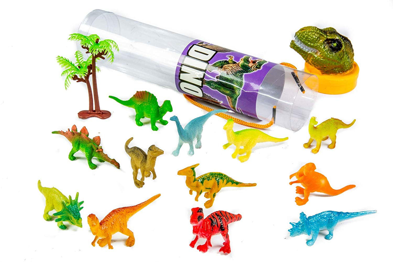 Kovot Mini Animal Toys in Tubes 69-Piece Set | Includes A Variety of Zoo,  Farm, Sea, Insects & Dinosaur Figures | 5 Separate Containers (5 Tubes  (Complete Set)) 