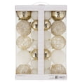 thumbnail image 4 of My Texas House 62-Count Gold and White Shatterproof Christmas Ornaments, 4 of 4