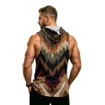 thumbnail image 7 of Digital Camo Sleeveless Hoodie For Men, Muscle Fit Pullover Tank with Kangaroo Pocket - Quick-Dry Workout Vest for Gym & Bodybuilding Brown XXXXL, 7 of 7