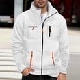 thumbnail image 2 of Mens Zip Up Sweatshirt 2026 Fall Winter Long Sleeve Casual Stand Collar Full Zipper Sweatshirt Jacket Cardigan Outerwear, 2 of 6