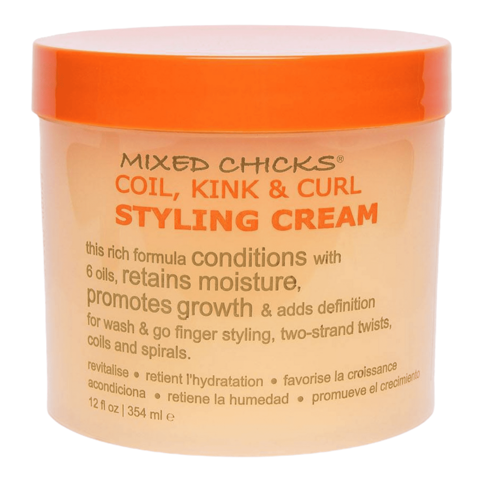 Mixed Chicks Coil Kink & Curl Styling Cream 12 oz Conditioning