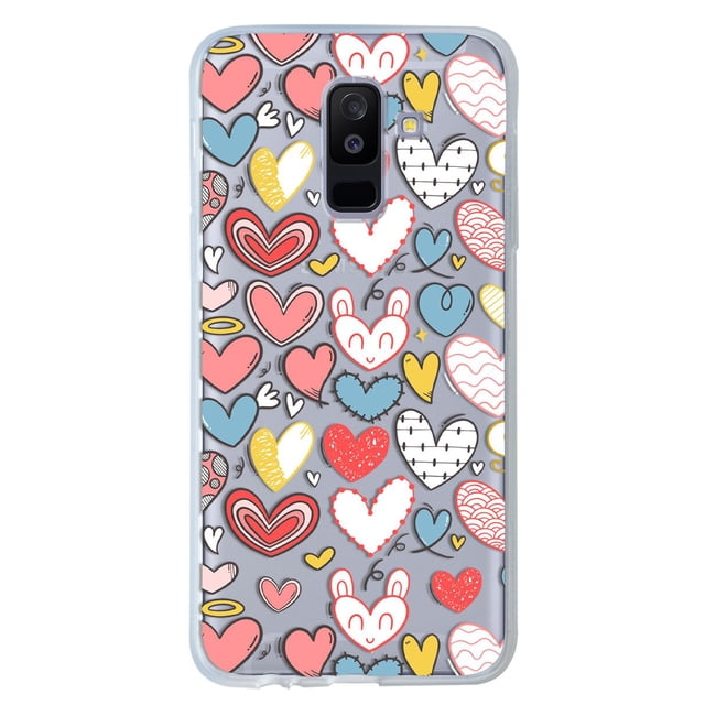 Funda para Galaxy J8 InstaCase Corazones Pastel Uso Rudo Antigolpes
