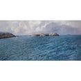 thumbnail image 2 of Leontine von Littrow 18x11 Gold Ornate Wood Frame and Double Matted Museum Art Print Titled - Rocky Seaside, 2 of 4