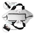 thumbnail image 4 of Balery Funny Chicken Bolsa Tote Estilo Estético con Cremalleras, Bolsa de Hombro, Bolsa de Compras Grande y Plegable, 4 of 8