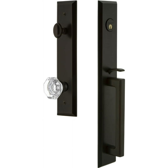 Grandeur Favdgrchm_Esetd_Na Fifth Avenue Solid Brass Rose Dummy "D" Grip Handleset -