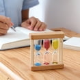 thumbnail image 3 of Dserhfy Sand Timer Set 1Min 3Min 5Min Hourglass 3-in-1 Desktop Sand Clock for Cooking Classroom Exercise Home Office Decoration, 3 of 7