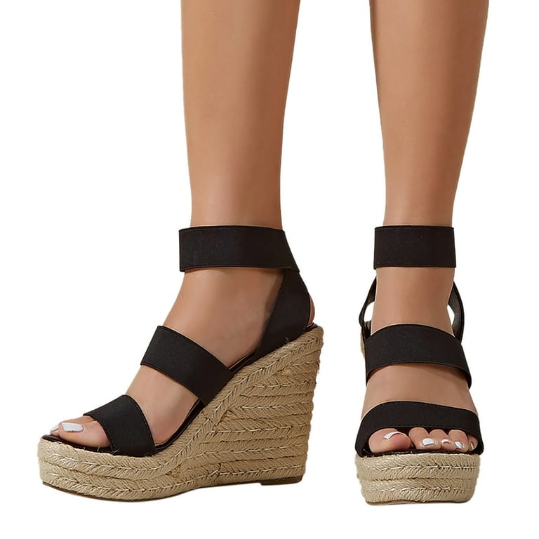 fvwitlyh Wedge Sandals Women Womens Macey Demi Wedge Dress Sandals