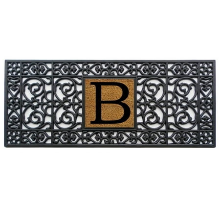 Calloway Mills Rubber Monogram Outdoor Doormat 17 X 41