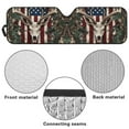 thumbnail image 6 of Uorisanigo Windshield Sun Shade for Jeep Wrangler TJ JK JKU Sport Sahara Rubicon 2 Door & 4 Door, Aluminum Foil Car Window Camo American Flag Deer Hunter Shade Blocks Sunlight Heat UV Rays, 6 of 7