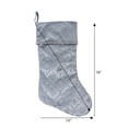 thumbnail image 2 of Holiday timeVelvet Glitter Stocking,20 inch,Silver colour, 2 of 4