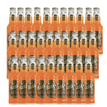 Hank's Genuine Gourmet Orange Cream Soda, 12 fl oz Bottles – Premium Craft Soda with Citrus, Creamy Flavor – Nostalgic Creamsicle Taste, Pack of 30