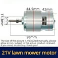 thumbnail image 4 of 755 Type Motor for Weed Trimmer - 21V Lithium Battery Grass Cutter Motor with Long Shaft for Efficient Weed Cutting and Trimming, 4 of 6