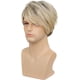 thumbnail image 1 of Peluca rubia para hombre Pelucas resistentes al calor sintéticas naturales de capas cortas Halloween Sincero Electrónica, 1 of 4