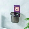 thumbnail image 2 of AAOMASSR Cute Monster Wall Mounted Toothbrush Holder Cup Punch Free Storage Rack Bathroom Supplies Organizer Bathroom Accessories, 2 of 5