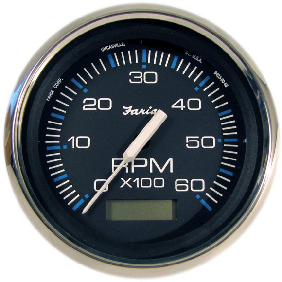 Tacómetro Faria Beede Chesapeake 33732 de acero inoxidable 6000 RPM