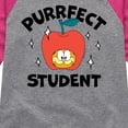 thumbnail image 3 of Garfield - Purrfect Student - Toddler & Youth Girls Raglan Graphic T-Shirt, 3 of 5