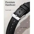 thumbnail image 5 of Wearlizer Leather Band Compatible with Samsung Samsung Galaxy Watch 9/8 40mm 44mm/ 8 Classic 46mm Band Women, Handwoven Braided Genuine Leather Soft Thin Wristband, 5 of 7