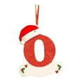 thumbnail image 2 of Christmas Decorations Clearance! Hanging Ornaments Christmas Little Red Hat Letter Pendant DIY Writable Name 26 Letter Pendant Gifts, 2 of 4