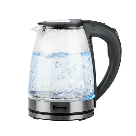 

Gzxs Electric Tea Kettle with Mesh Filter LED Light 1.8L Cordless Kettles for Boiling Water Auto-Shutoff and Boil-Dry Protection