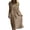 #0307-Khaki, variant on Linen Dresses for Women Cotton Maxi Dress Short Sleeve Lace Crew Neck Pleated Flowing Dress Summer Vacation Boho