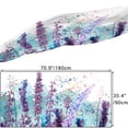 thumbnail image 2 of GZHJMY Women Girls Long Silk Scarf, Spring Lavender Flowers in Watercolor Style Summer Lightweight Shawl, Outdoor Floral Large Wrap 71X35 Inch, 2 of 5