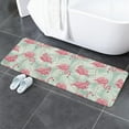 thumbnail image 5 of Kitchen Mat Rug 1 PCS Flamingos Tropical Plants Runner Rug Anti-Fatigue Comfort Memory Foam Standing Mat Non-Slip Floor Door Mat for Bathroom Bedroom 16x47in, 5 of 6