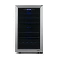 thumbnail image 2 of Newair Freestanding Wine Fridge, 43 Bottle Dual Zone Compressor  Wine Cooler Fridge in Stainless Steel, 2 of 16