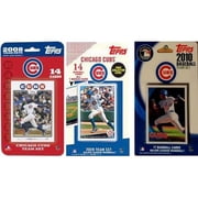 C & I Collectables CUBS3TS MLB Chicago Cubs 3 Different Licensed Trading Card Team Sets