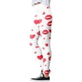 thumbnail image 5 of YUEHUA Valentine's Day Leggings for Women Plus Size Brushed Ultra Soft Lucky Heart Pattern Warm Spring Yoga Pants for Women Running Workout Tights Gifts for Teens, 5 of 6