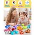 thumbnail image 4 of 52 PCS Dinosaur Alphabet Learning Toys for Toddlers Kids 3-5, 10 Different Dinosaur Figures, Double Sided ABC Matching Game, Preschool Activities Montessori Fine Motor Toys for Toddlers Kids, 4 of 6